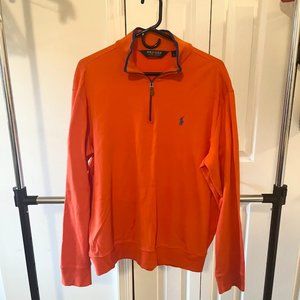 Ralph Lauren Polo Golf Men's Orange Quarter Zip Pullover